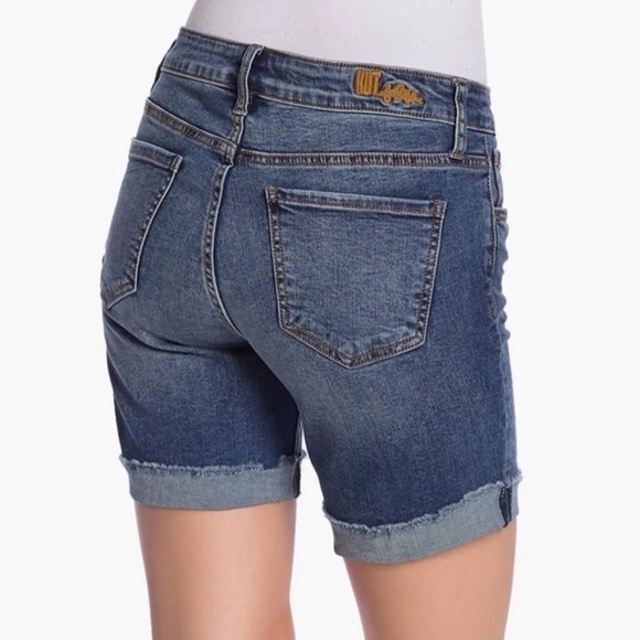 Kut from the Kloth 10 Katy Boyfriend Denim Shorts Women’s Bermuda Cuffed - Picture 2 of 10